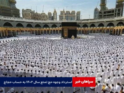 سازمان حج و زیارت : استرداد وجوه حج تمتع سال ۱۴۰۲ به حساب حجاج