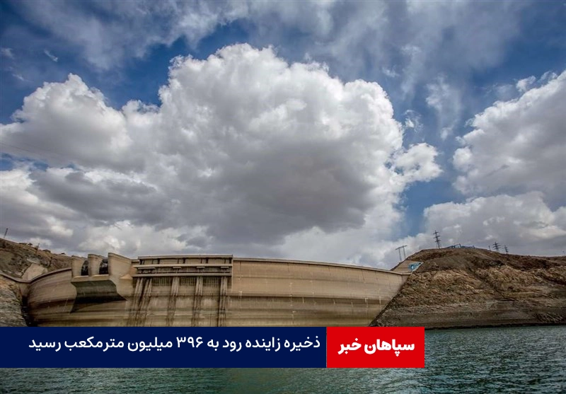 ذخیره زاینده‌رود به ۳۹۶ میلیون مترمکعب رسید/کاهش ۲۹درصدی نسبت به سال قبل