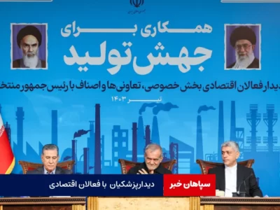 دیدار پزشکیان با فعالان اقتصادی