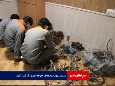 سیم برق دزدهای حرفه ای را گرفتار کرد