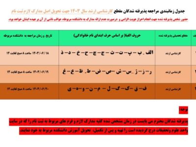 جدول بازنشستگان