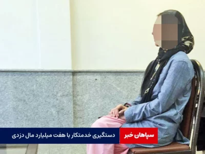 دستگیری خدمتکار با هفت میلیارد مال دزدی