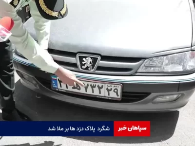 شگرد  پلاک دزدها بر ملا شد