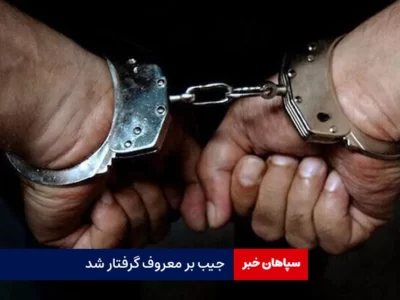 جیب‌بر معروف گرفتار شد