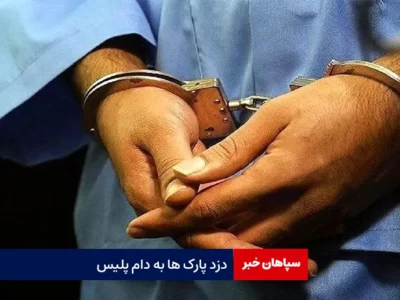 دزد پارک ها به دام پلیس