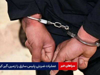 عملیات ضربتی پلیس سارق را زمین گیر کرد
