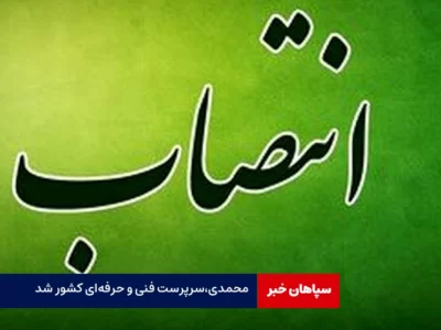 غلامحسین محمدی، سرپرست فنی و حرفه‌ای کشور شد