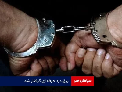 برق دزد حرفه ای گرفتار شد