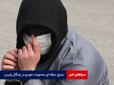 سارق حرفه ای محتویات خودرو در چنگال پلیس