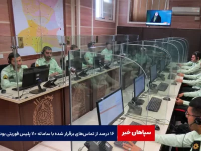 ۱۶ درصد از تماس‌های برقرار شده با سامانه ۱۱۰ پلیس فوریتی بود