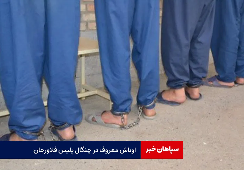 اوباش معروف در چنگال پلیس فلاورجان