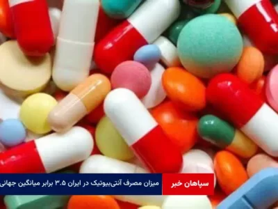 میزان مصرف آنتی‌بیوتیک در ایران ۳.۵ برابر میانگین جهانی