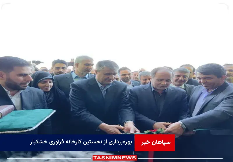 بهره‌ برداری از نخستین کارخانه فرآوری خشکبار