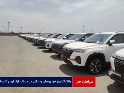 پلاک‌ گذاری خودروهای وارداتی در منطقه آزاد ارس آغاز شد