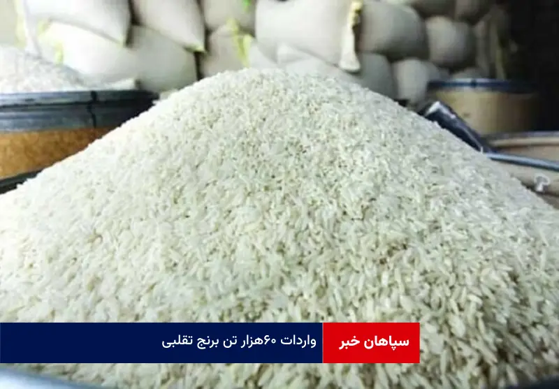 واردات ۶۰ هزار تن برنج تقلبی