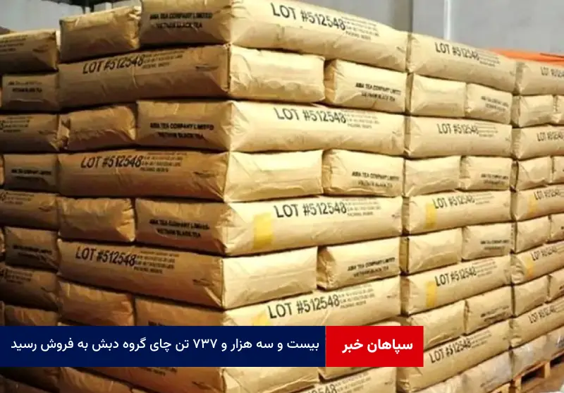 ۲۳ هزار و ۷۳۷ تن چای گروه دبش به فروش رسید