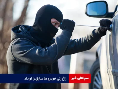 زاغ زنی خودرو ها سارق را لو داد  