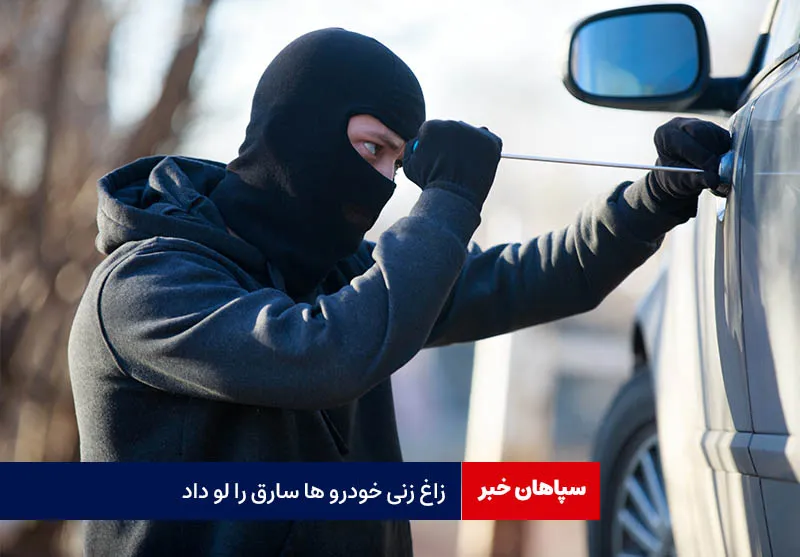 زاغ زنی خودرو ها سارق را لو داد  