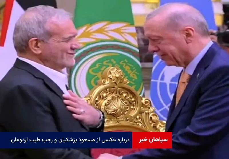 درباره عکسی از مسعود پزشکیان و رجب طیب اردوغان