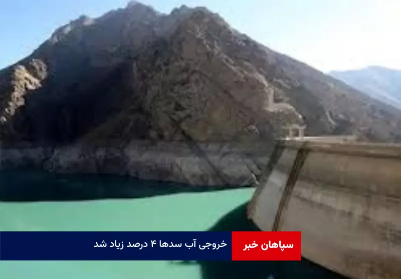 خروجی آب سدها ۴ درصد زیاد شد