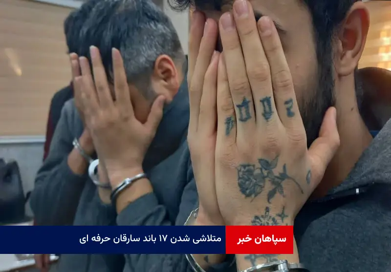 متلاشی شدن ۱۷ باند سارقان حرفه ای