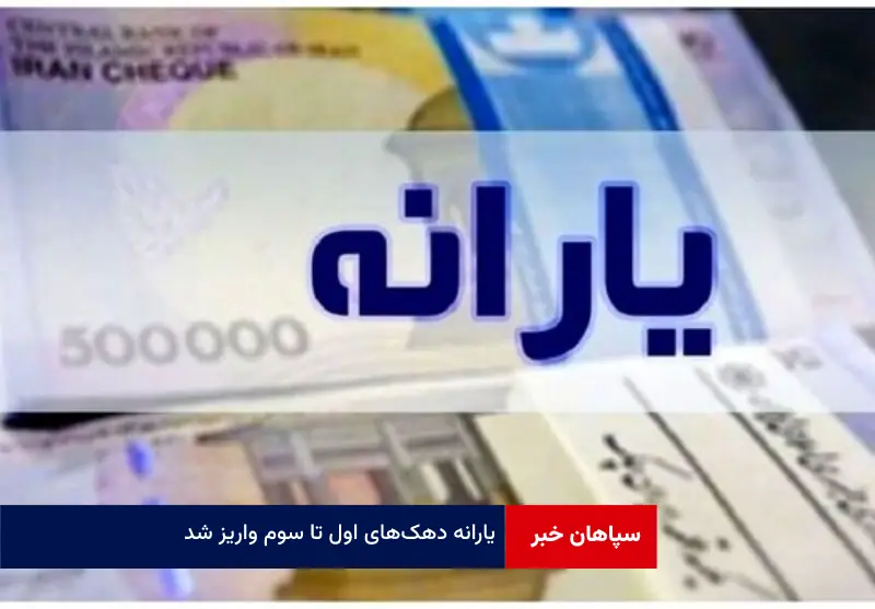 یارانه دهک‌های اول تا سوم واریز شد