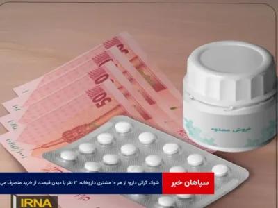 شوک گرانی دارو؛ از هر ۱۰ مشتری داروخانه،۳ نفر با دیدن قیمت، از خرید منصرف می‌شوند