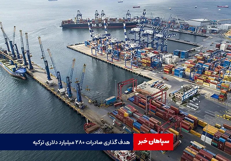 هدف گذاری صادرات ۲۸۰ میلیارد دلاری ترکیه