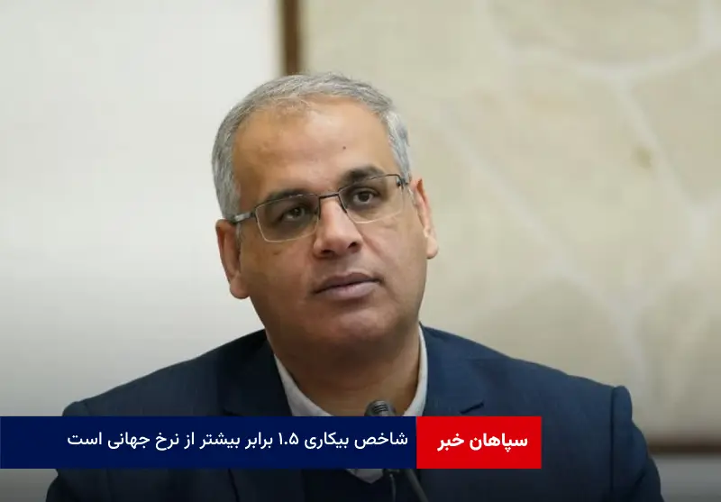 شاخص بیکاری ۱.۵ برابر بیشتر از نرخ جهانی است