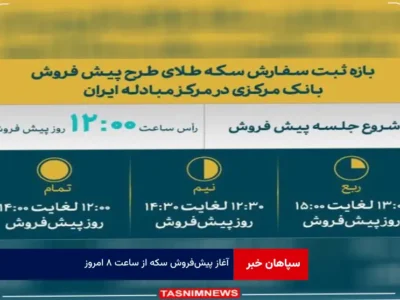 آغاز پیش‌ فروش سکه از ساعت ۸ امروز