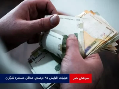 جزئیات افزایش ۴۵ درصدی حداقل دستمزد کارگران