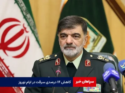 کاهش ۱۴ درصدی سرقت در ایام نوروز