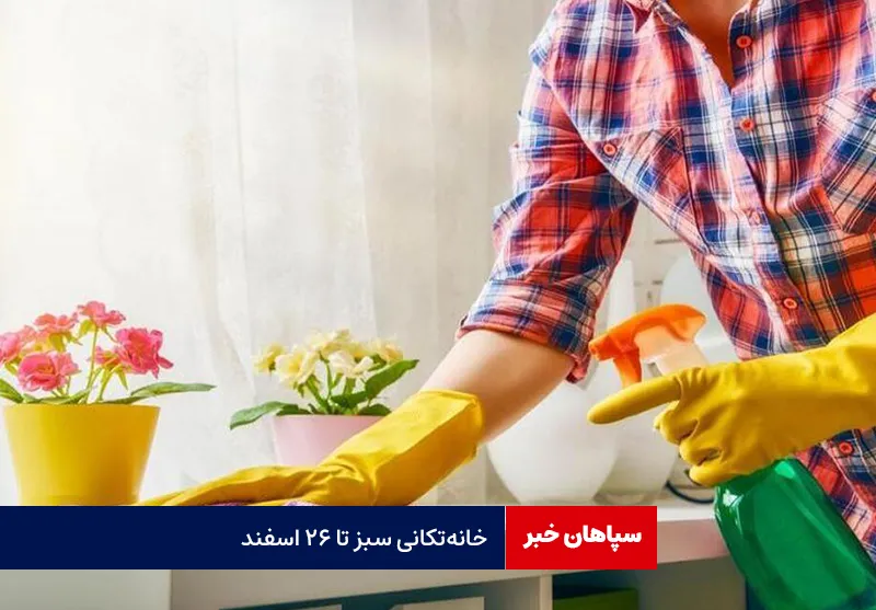 خانه تکانی سبز تا ۲۶ اسفند