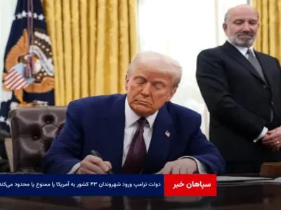 دولت ترامپ ورود شهروندان ۴۳ کشور به آمریکا را ممنوع یا محدود می‌کند