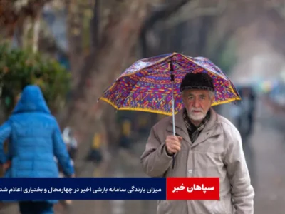 میزان بارندگی سامانه بارشی اخیر در چهارمحال‌ و بختیاری اعلام شد