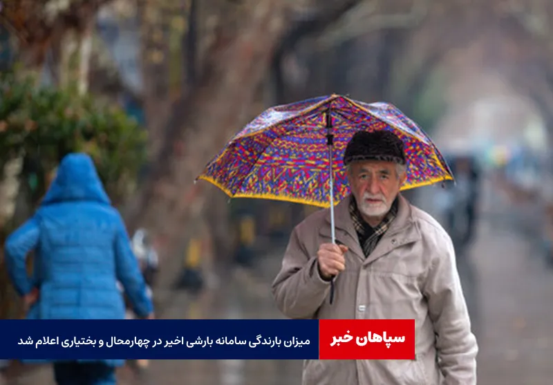 میزان بارندگی سامانه بارشی اخیر در چهارمحال و بختیاری اعلام شد
