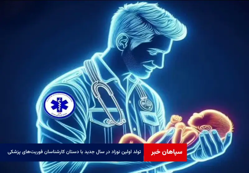 تولد اولین نوزاد در سال جدید با دستان کارشناسان فوریت‌های پزشکی
