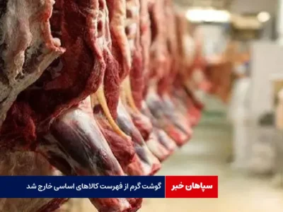 گوشت گرم از فهرست کالاهای اساسی خارج شد