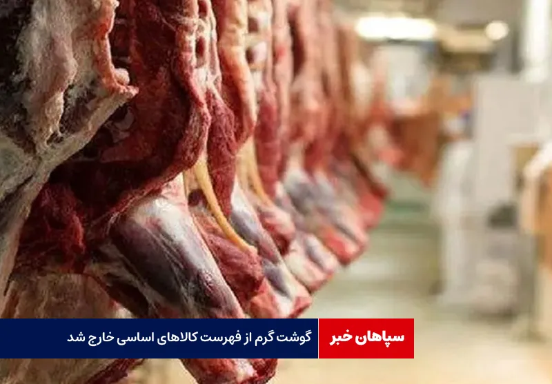 گوشت گرم از فهرست کالاهای اساسی خارج شد