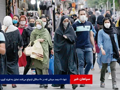 تنها ۲۰ درصد مردانی که در ۴۰ سالگی ازدواج می‌کنند تمایل به فرزندآوری دارند
