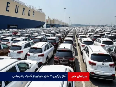 آغاز بارگیری ۳ هزار خودرو از گمرک بندرعباس