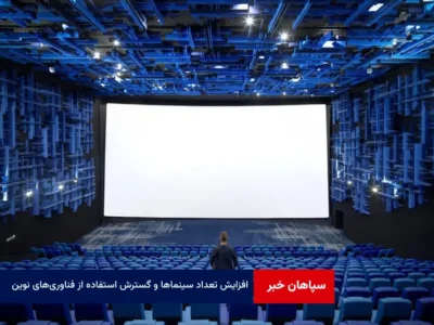 افزایش تعداد سینماها و گسترش استفاده از فناوری‌های نوین