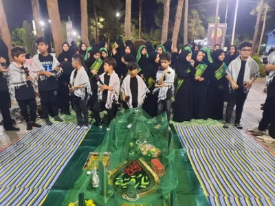 گلستان شهدا در ایام ماه صفر