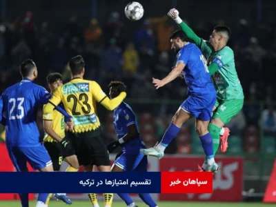 تقسیم امتیازها در ترکیه