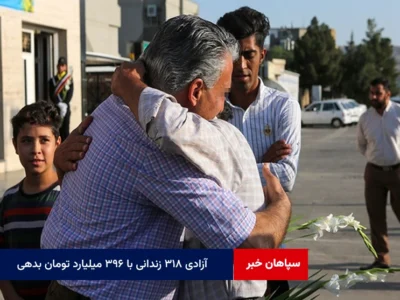 آزادی ۳۱۸ زندانی با ۳۹۶ میلیارد تومان بدهی