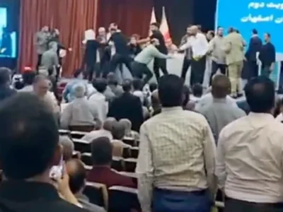 درگیری فیزیکی نسبتاً شدید در مجمع سازمان نظام مهندسی استان اصفهان! + فیلم