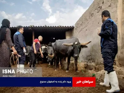 ورود دام زنده به اصفهان ممنوع