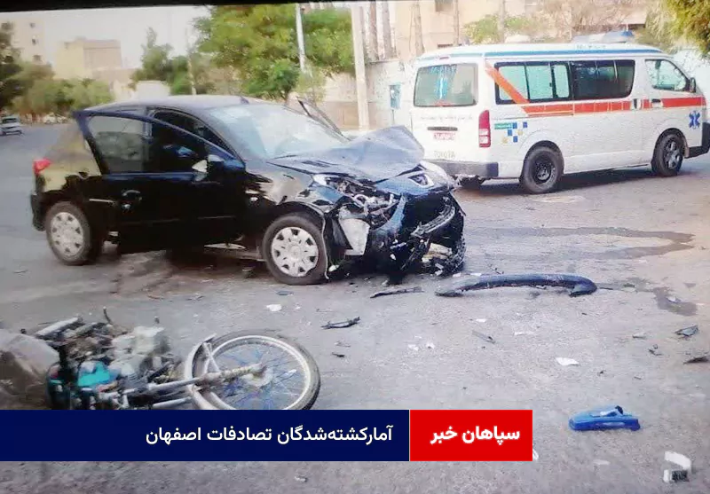 آمارکشتهشدگان تصادفات اصفهان؛ موتورسیکلت بیش از ۵۰ درصد و عابران بیش از ۲۵ درصد!