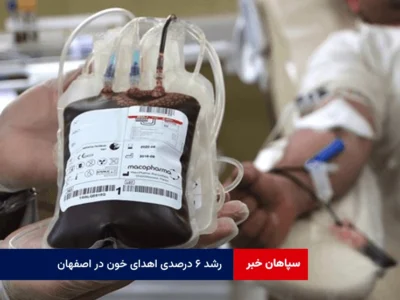 رشد ۶ درصدی اهدای خون در اصفهان