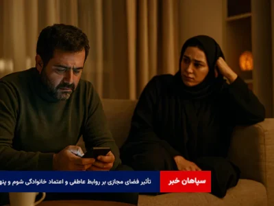 تأثیر فضای مجازی بر روابط عاطفی و اعتماد خانوادگی شوم و پنهان